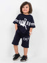 Oversized Cristiano Ronaldo Cotton Short Set (Black)
