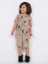 Safari Elephant Cotton Short Set (Sand Beige)