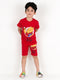 Winnie The Pooh Cotton Short Set (Red)