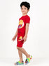 Winnie The Pooh Cotton Short Set (Red)