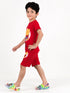 Winnie The Pooh Cotton Short Set (Red)