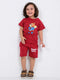 Super Jerry Cotton Short Set (Maroon)