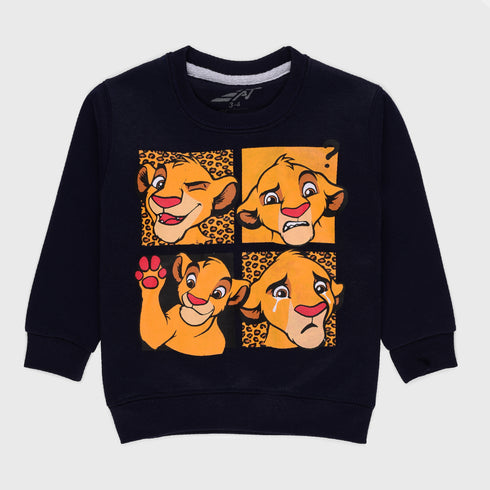 Lion King Fleece Sweatshirt (Navy)