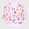 Fruits Printed Terry Sweatshirt (White)