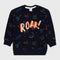 H&M Dinosaur Printed Fleece Sweatshirt (Black)
