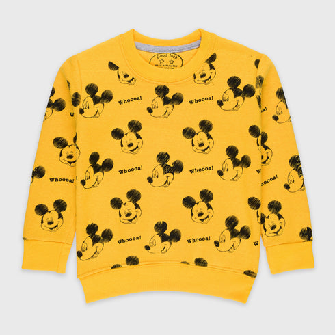 Mickey Mouse Fleece Tracksuit (Yellow)
