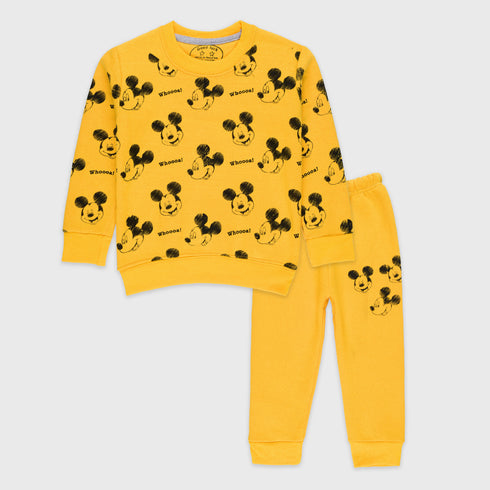 Mickey Mouse Fleece Tracksuit (Yellow)