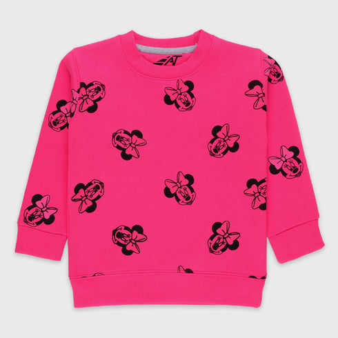 Minnie Mouse Printed Fleece Tracksuit (Pink)