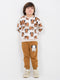 The Elephant Themed Fleece Suit (Ivory & Brown)