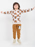 The Elephant Themed Fleece Suit (Ivory & Brown)