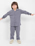 Textured Tale Imported Wash & Wear 2 Piece Set (Grey)