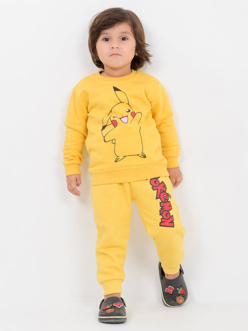 Pikachu Themed Fleece Suit (Lemon Yellow)