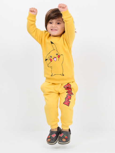 Pikachu Themed Fleece Suit (Lemon Yellow)