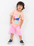 Jurassic Joywear Cotton Short Set (Peachy Dino)