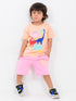 Jurassic Joywear Cotton Short Set (Peachy Dino)