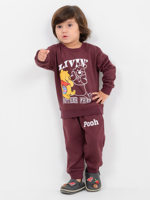 Winnie's Cozy Day Fleece Suit (Dark Brown)