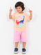 Jurassic Joywear Cotton Short Set (Peachy Dino)