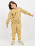 Safari Sketch Fleece Suit (Mustard)