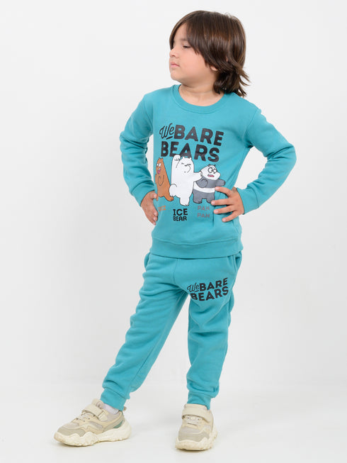 We Bare Bears Fleece Suit (Teal)