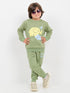 Baby Elephant Jogger Fleece Suit (Soft Green)