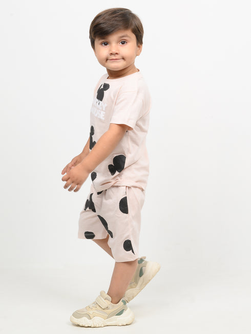 Classic Mickey Cozy Cotton Short Set (Light Pink)