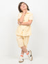Imported Wash & Wear 2 Piece Short Set (Lemon Chiffon)
