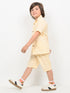 Imported Wash & Wear 2 Piece Short Set (Lemon Chiffon)