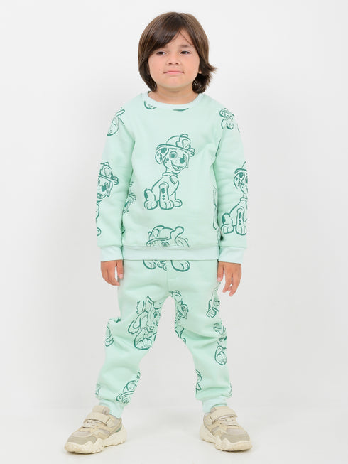 Paw Patrol Themed Fleece Suit (Mint Green)