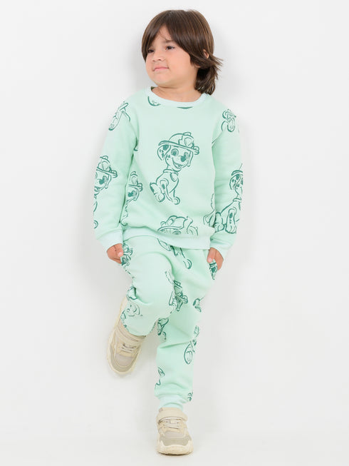Paw Patrol Themed Fleece Suit (Mint Green)