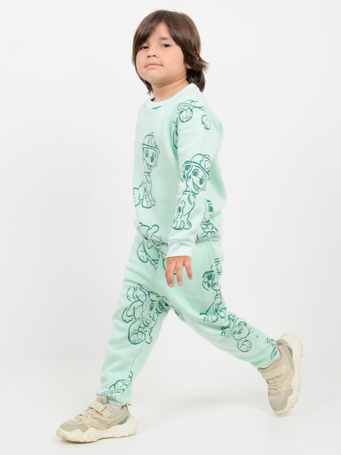 Paw Patrol Themed Fleece Suit (Mint Green)