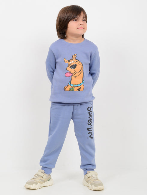 The Scooby Themed Fleece Suit (Dusty Blue)