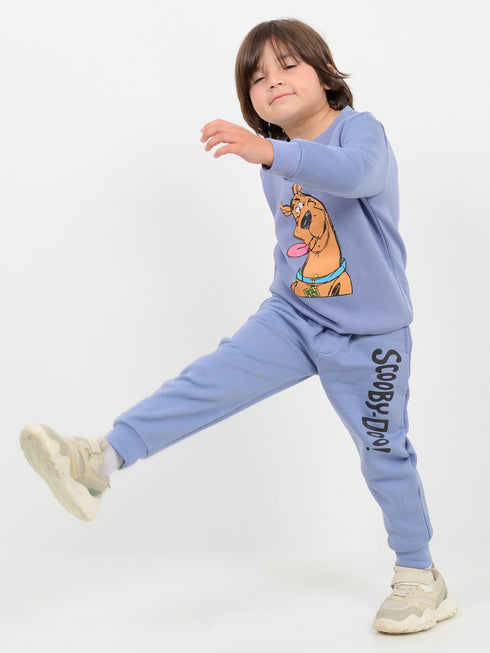 The Scooby Themed Fleece Suit (Dusty Blue)