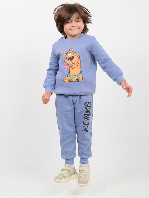 The Scooby Themed Fleece Suit (Dusty Blue)