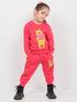 Pooh & Heart Themed Fleece Suit (Rosewood Red)
