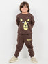 The Papa Bear Fleece Suit (Chocolate Brown)