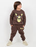 The Papa Bear Fleece Suit (Chocolate Brown)
