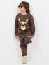 The Papa Bear Fleece Suit (Chocolate Brown)