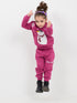 Snow Buddy Fleece Suit (Deep Pink)