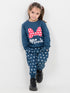 Polka Minnie's Bow Fleece Suit (Midnight Blue)