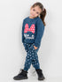 Polka Minnie's Bow Fleece Suit (Midnight Blue)
