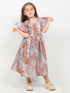 Imported Cotton Autumn Whisper Frock (Cocoa Brown)