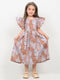 Imported Cotton Autumn Whisper Frock (Cocoa Brown)