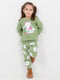 Blooming Kitty Fleece Suit (Soft Green)