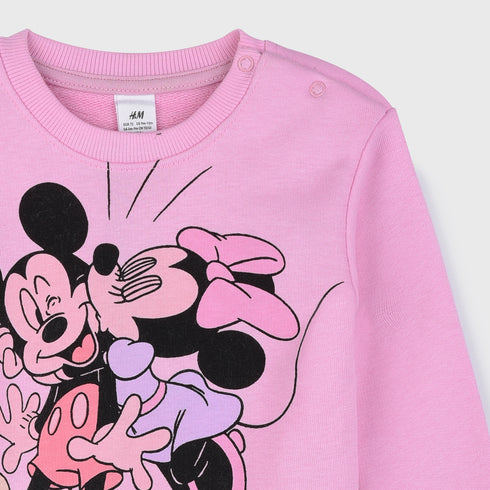 H&M Mickey & Minnie Sweatshirt (Pink)