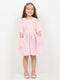 Imported Cotton Linen Pink Posy Frock (Soft Pink)