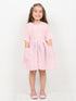 Imported Cotton Linen Pink Posy Frock (Soft Pink)