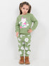 Blooming Kitty Fleece Suit (Soft Green)