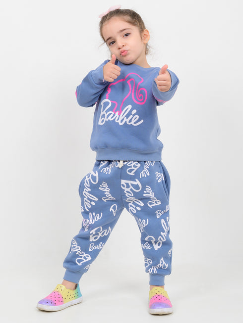 The Barbie Signature Fleece Suit (Denim Blue)