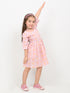 Imported Lawn Rosy Meadow Frock (Soft Coral Pink)