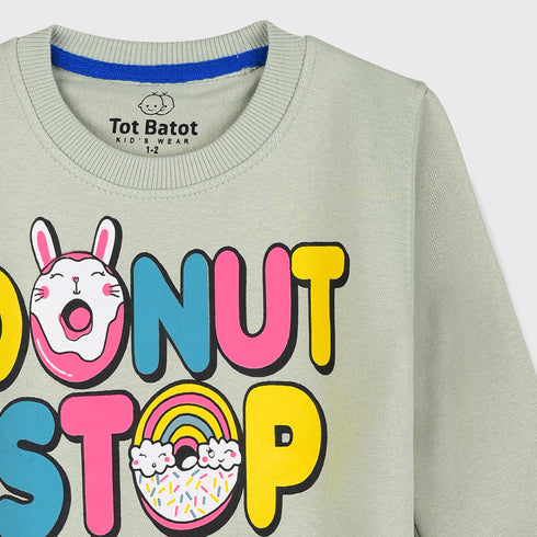 Donut Stop Me Fleece Tracksuit (Green)